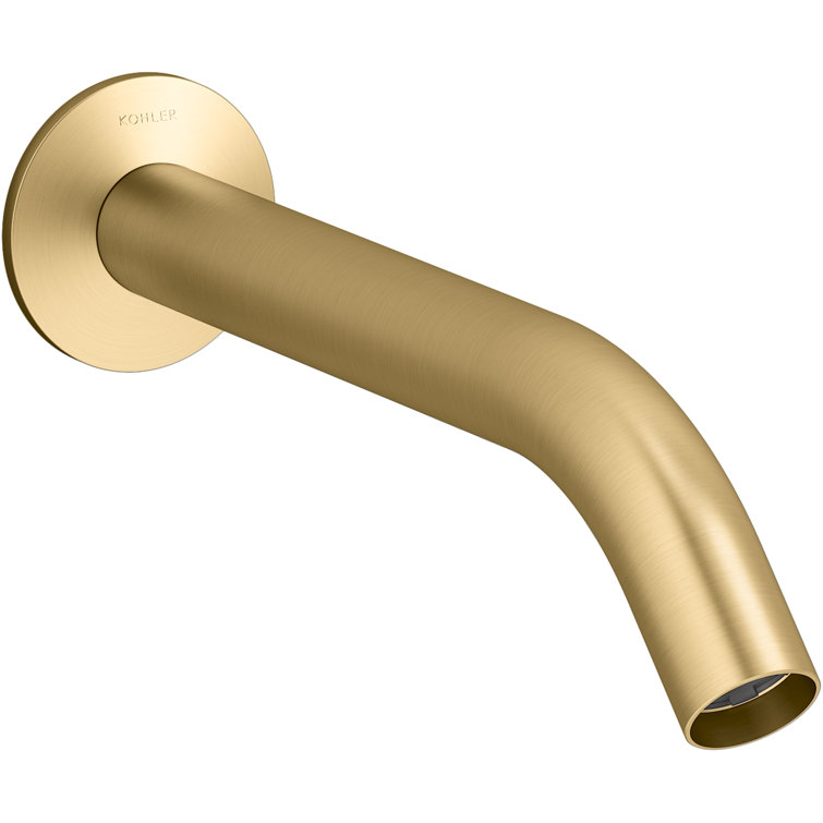 Kohler 77999-BL Components Wall-Mount Non-Diverter Bath Spout – 9-7/16 Inch, NPT Connection, Matte Black Finish